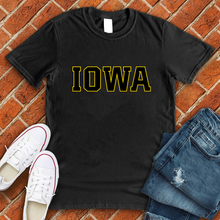 Load image into Gallery viewer, Yellow And Black Iowa Tee
