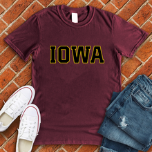 Load image into Gallery viewer, Yellow And Black Iowa Tee
