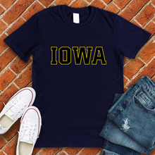 Load image into Gallery viewer, Yellow And Black Iowa Tee
