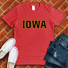 Load image into Gallery viewer, Yellow And Black Iowa Tee
