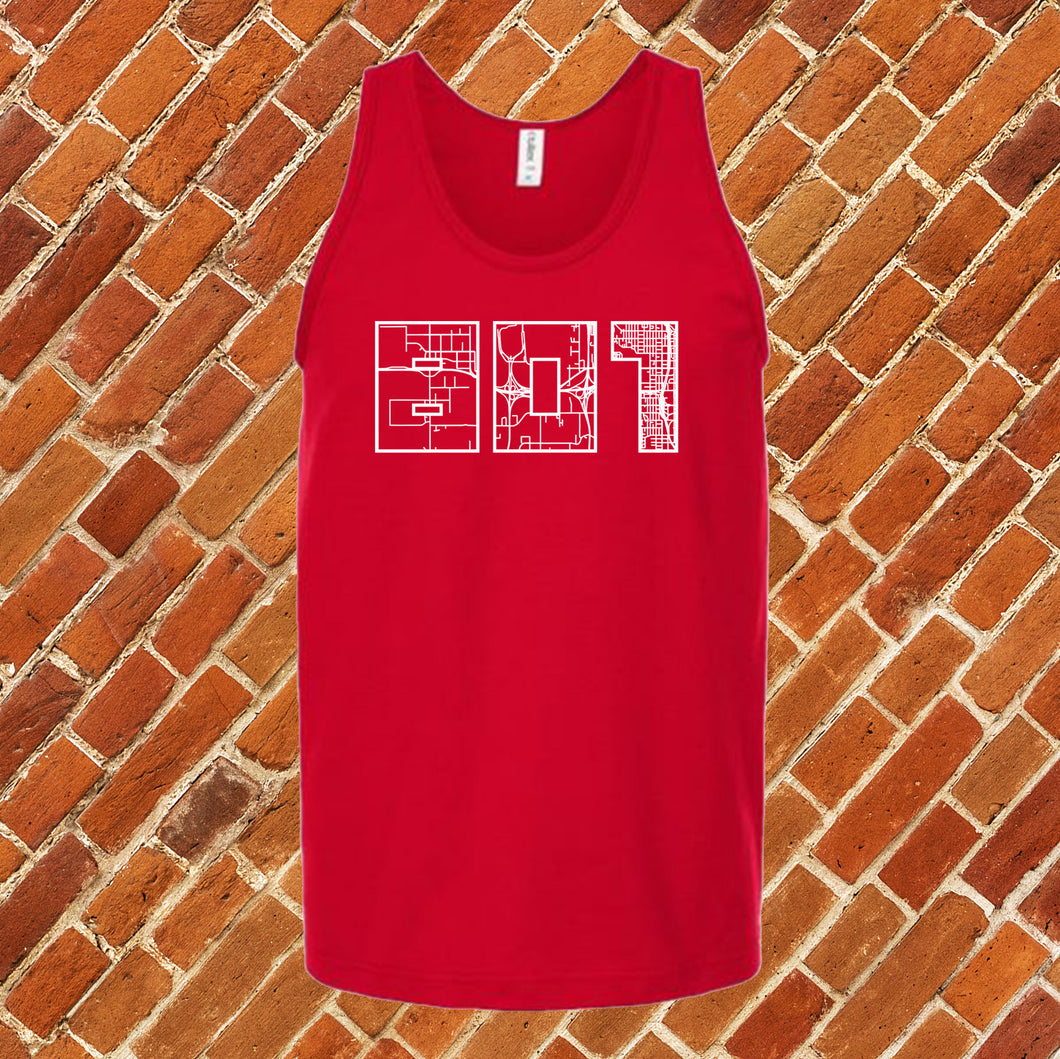 801 Map Unisex Tank Top