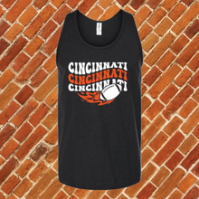 Load image into Gallery viewer, Groovy Cincinnati Football Unisex Tank Top
