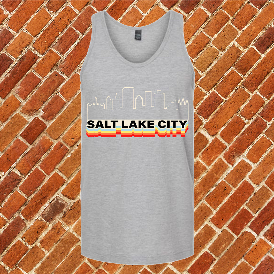 Retro Salt Lake City Unisex Tank Top