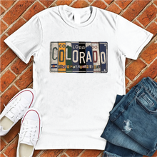 Load image into Gallery viewer, Colorado License Plate Tee
