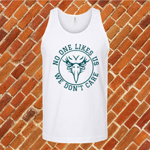 Load image into Gallery viewer, No One Likes Us We Don&#39;t Care Unisex Tank Top
