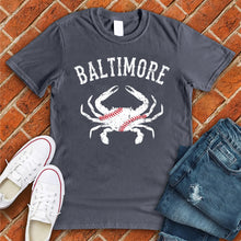 Load image into Gallery viewer, Baltimore Crab Baseball Tee
