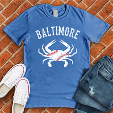 Load image into Gallery viewer, Baltimore Crab Baseball Tee
