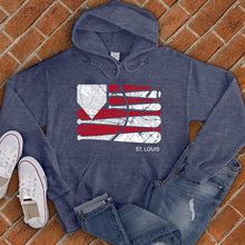 Load image into Gallery viewer, St. Louis Baseball Flag Hoodie
