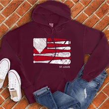 Load image into Gallery viewer, St. Louis Baseball Flag Hoodie
