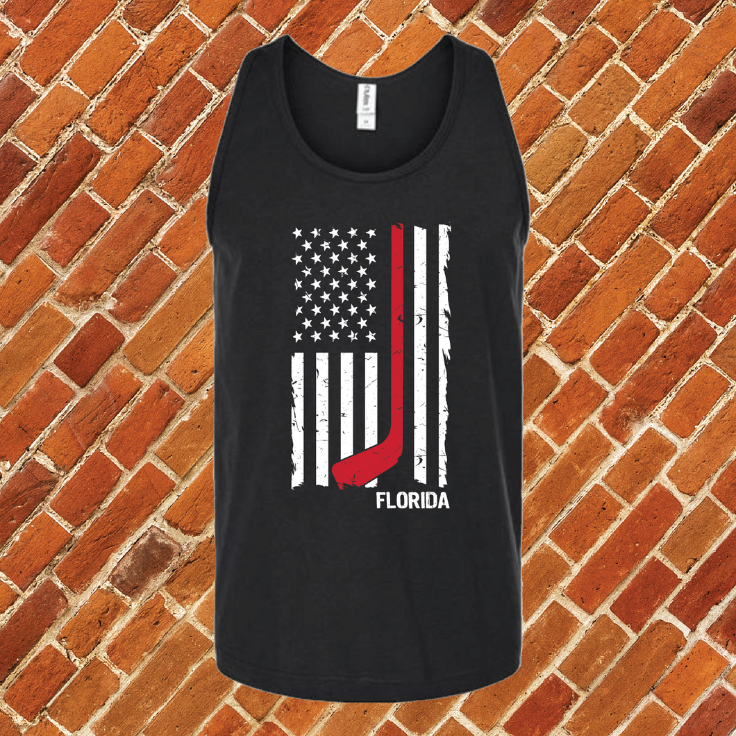 Florida Hockey Flag Unisex Tank Top