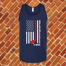 Load image into Gallery viewer, Florida Hockey Flag Unisex Tank Top
