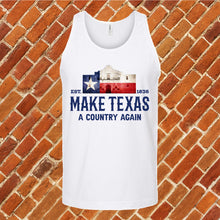 Load image into Gallery viewer, Make Texas A Country Again Unisex Tank Top
