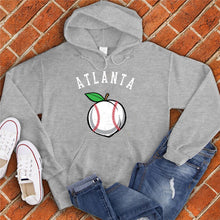 Load image into Gallery viewer, Atlanta White Peach Baseball Hoodie
