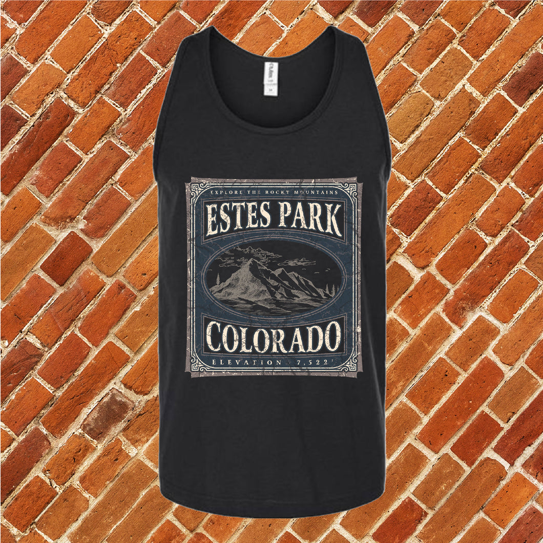 Estes Park Elevation Unisex Tank Top