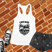 Load image into Gallery viewer, Chicago Bears Skyline and Flag Women&#39;s Tank Top
