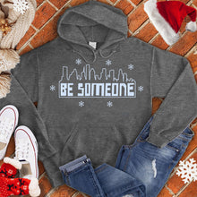 Load image into Gallery viewer, Be Someone Snow Mural Hoodie
