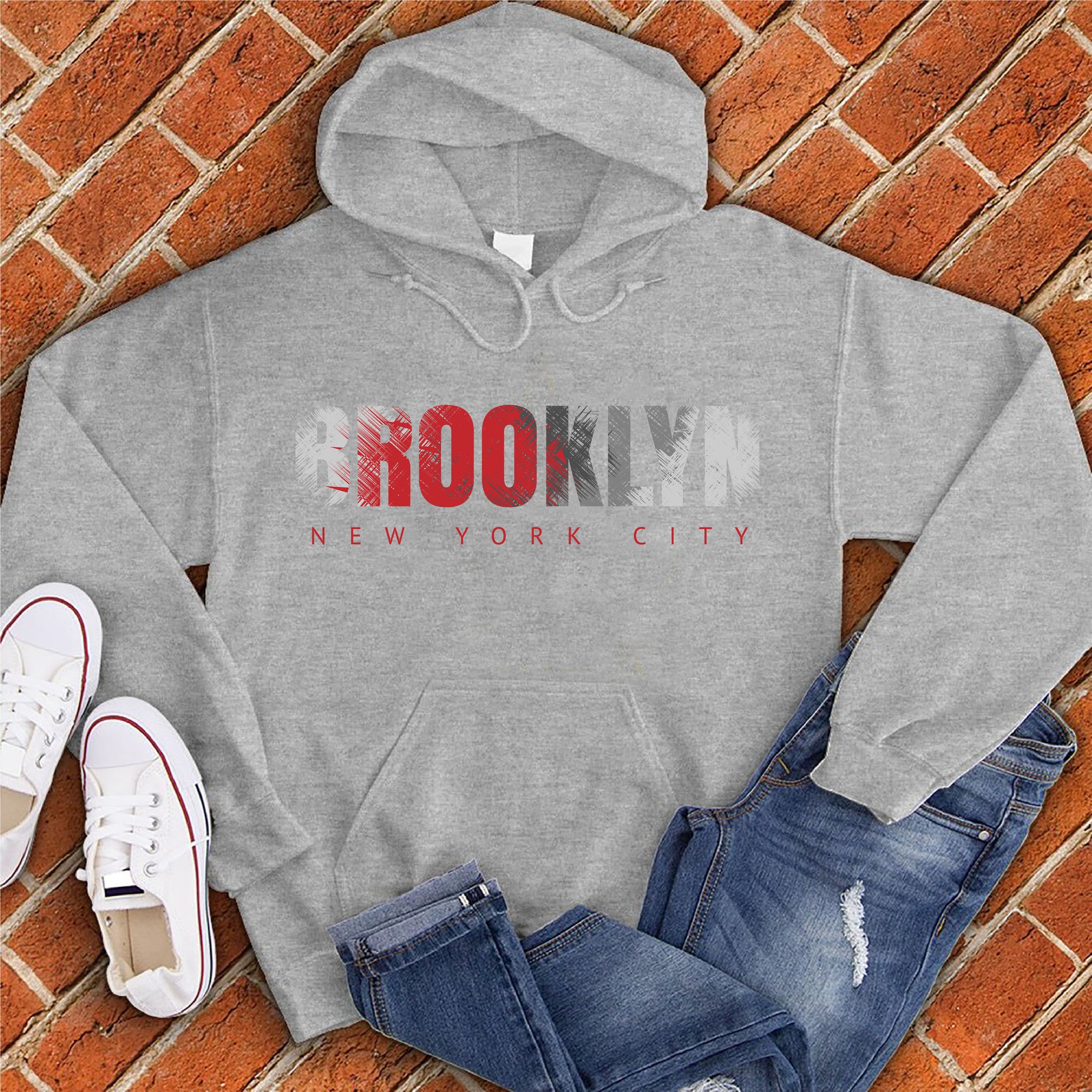 Brooklyn Cross Hatch Hoodie