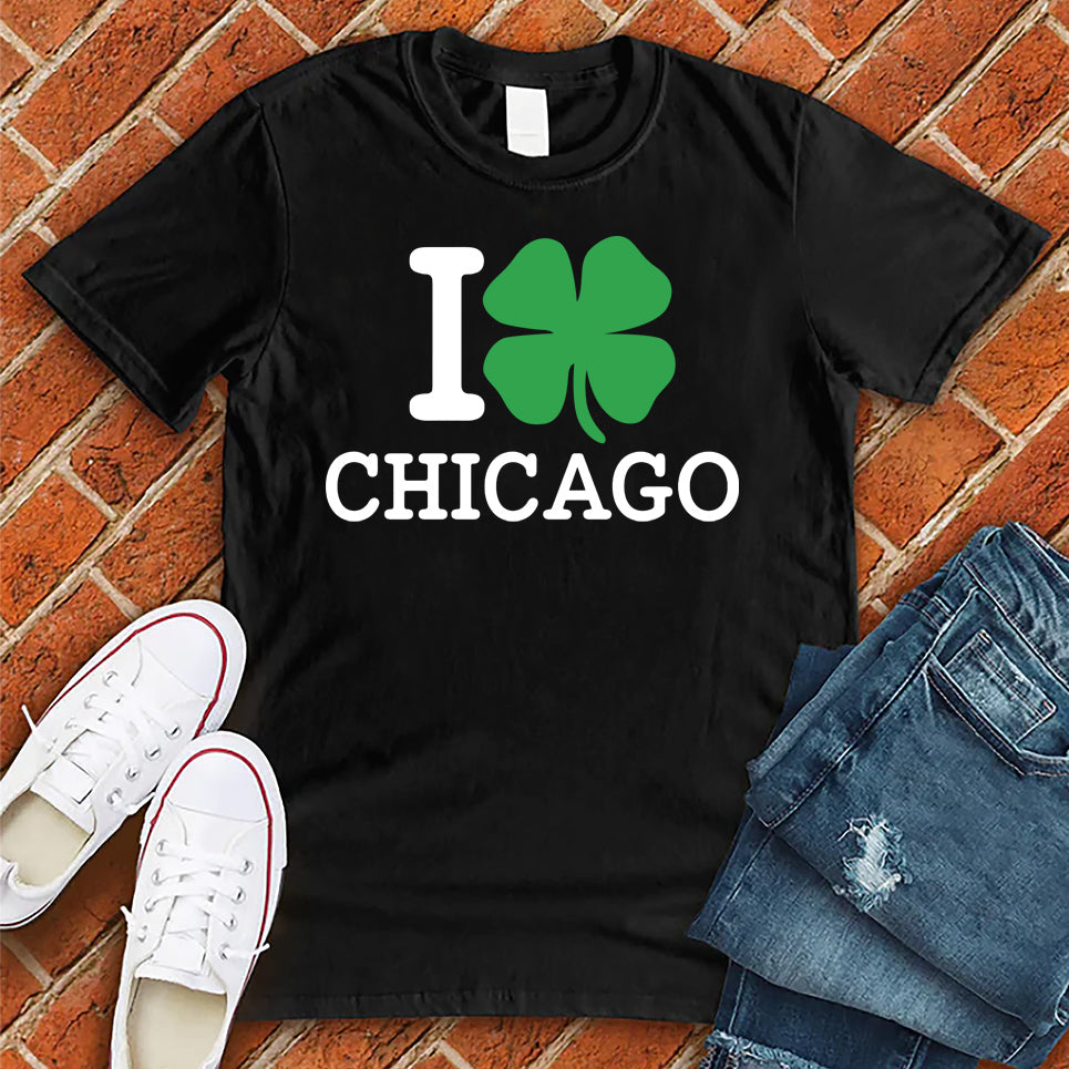 I Love Chicago Clover Tee