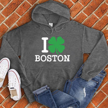 Load image into Gallery viewer, I Love Boston Clover Hoodie
