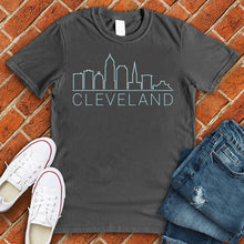 Load image into Gallery viewer, Cleveland Skyline Shadow Tee
