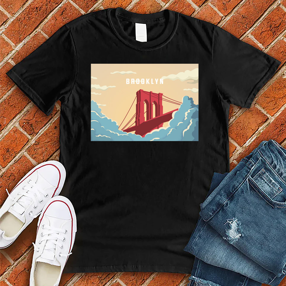 Brooklyn Bridge in the Clouds Tee