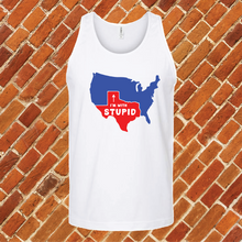 Load image into Gallery viewer, Texas I&#39;m With Stupid Unisex Tank Top
