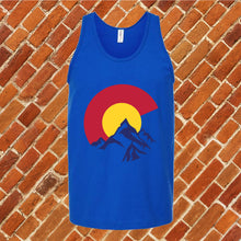 Load image into Gallery viewer, Colorado Flag in Mountains Unisex Tank Top
