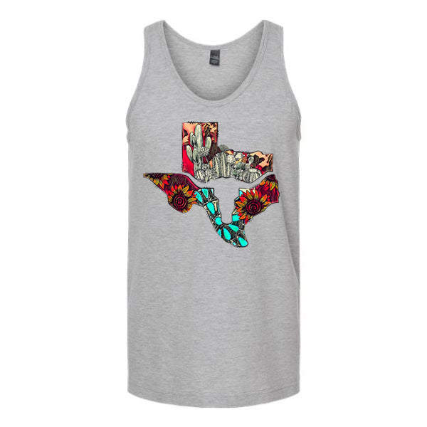 Floral Hidden Long Horn Unisex Tank Top