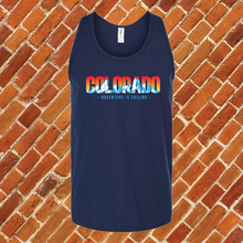 Load image into Gallery viewer, Colorado Adventure is Calling Unisex Tank Top
