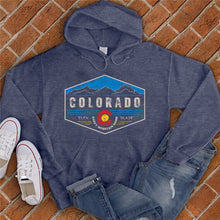 Load image into Gallery viewer, Colorado Hexagon Badge Hoodie
