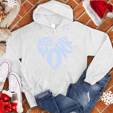 Load image into Gallery viewer, New York Snow Heart Hoodie
