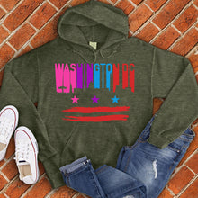 Load image into Gallery viewer, Washington DC Flag Skyline Hoodie
