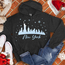 Load image into Gallery viewer, New York Snowfall Skyline Hoodie
